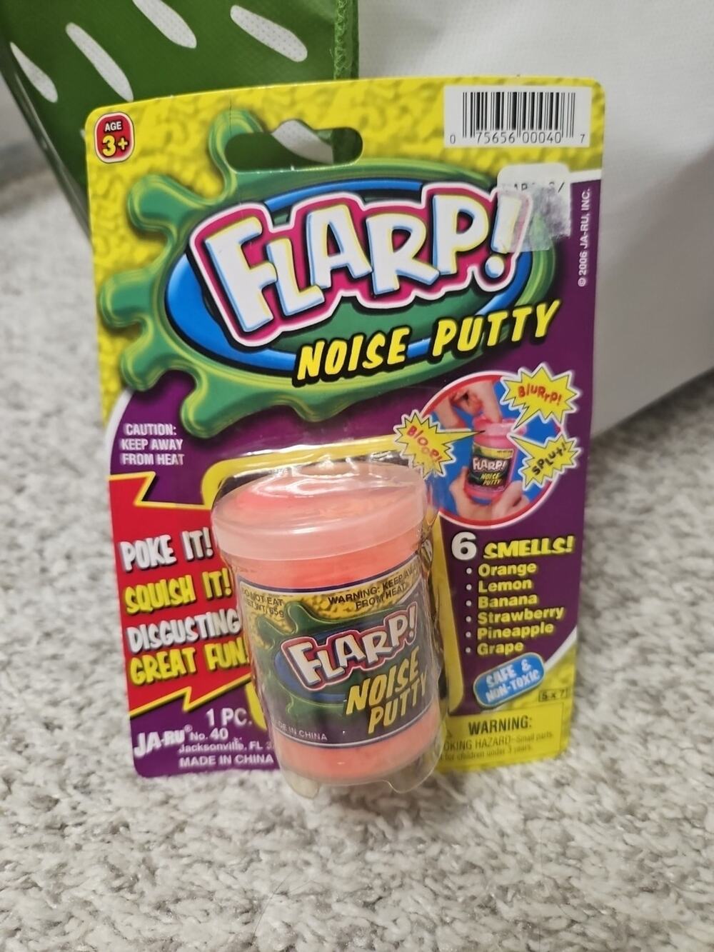 JA-RU Flarp Noise Putty For Kids Pink - Makes Awful Noises - Non-toxic